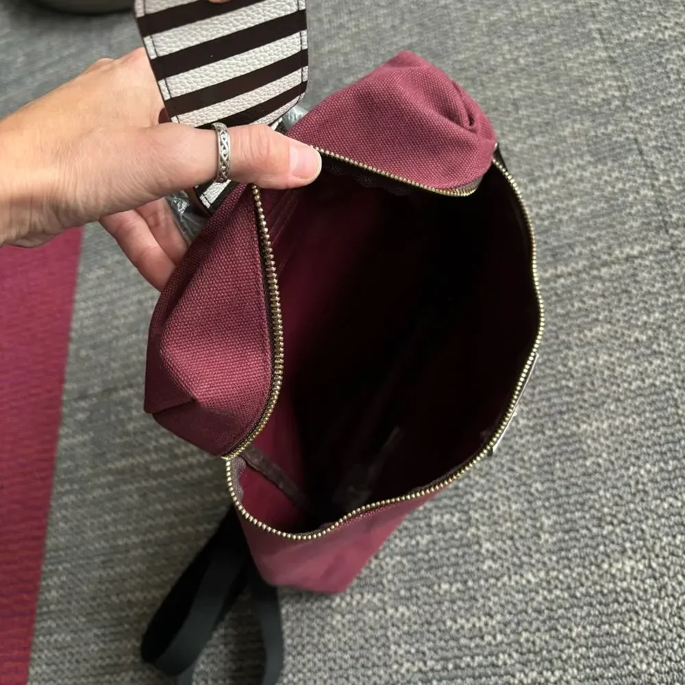 HENRI BENDEL NEW CANVAS PURSE BACKPACK CONVERTIBLE MEDIUM SIZE LIMITED EDITION